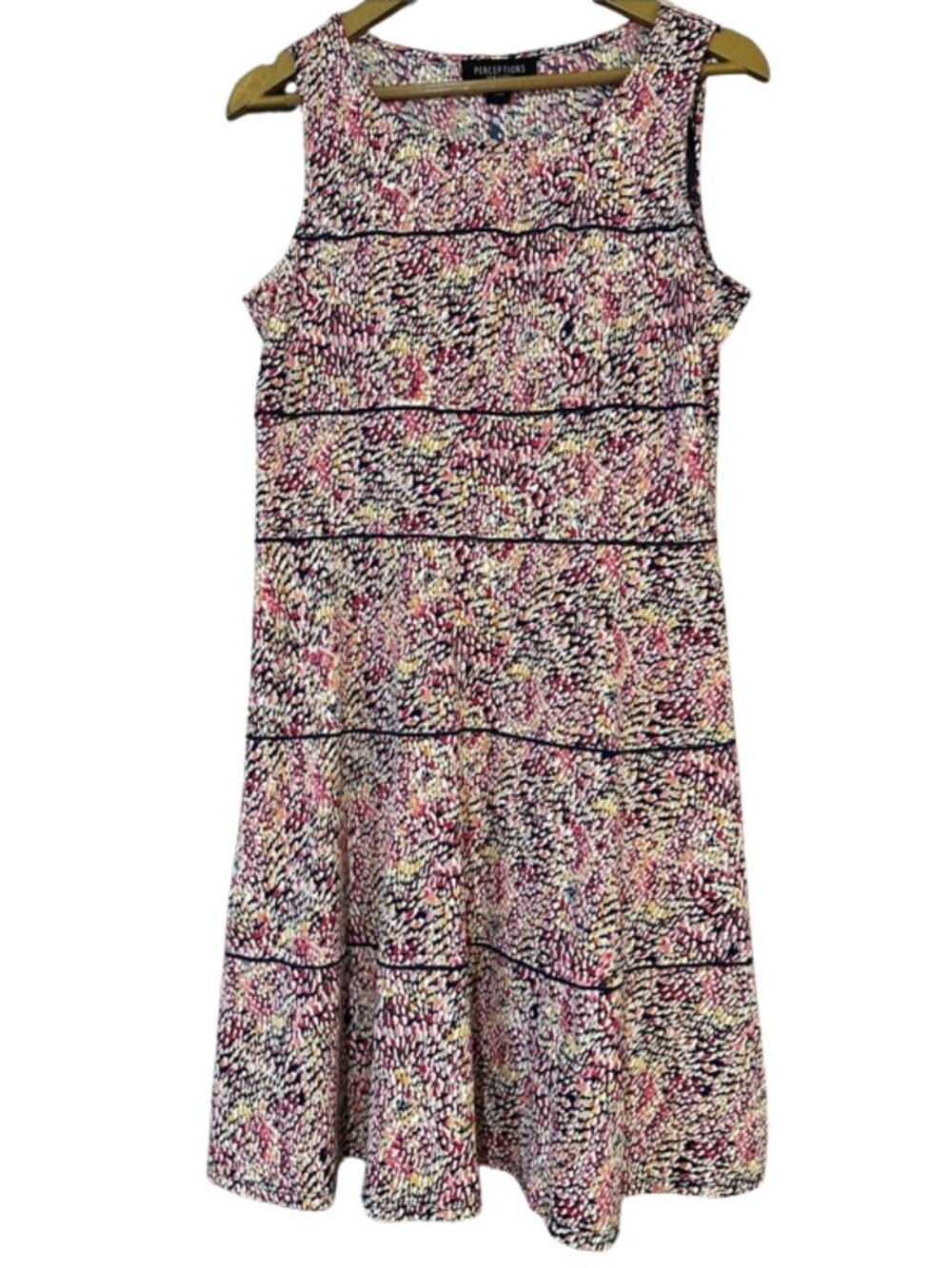 Perceptions Business Casual Stretch Work Dress M Wrinkle Free Teacher Dress